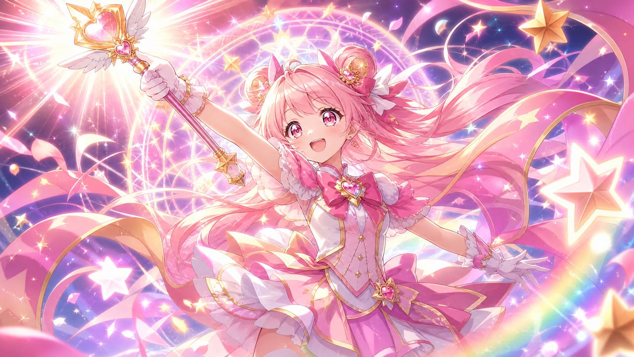 抖音揭秘动漫-魔法少女动漫教程